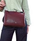 Pierre Cardin Ladies Leather Crossbody Bag in Shiraz