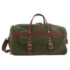 Pierre Cardin Canvas Buckle overnight Bag In Brown