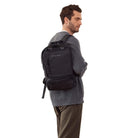 Pierre Cardin Men’s Nylon Work Travel Laptop Backpack In Black