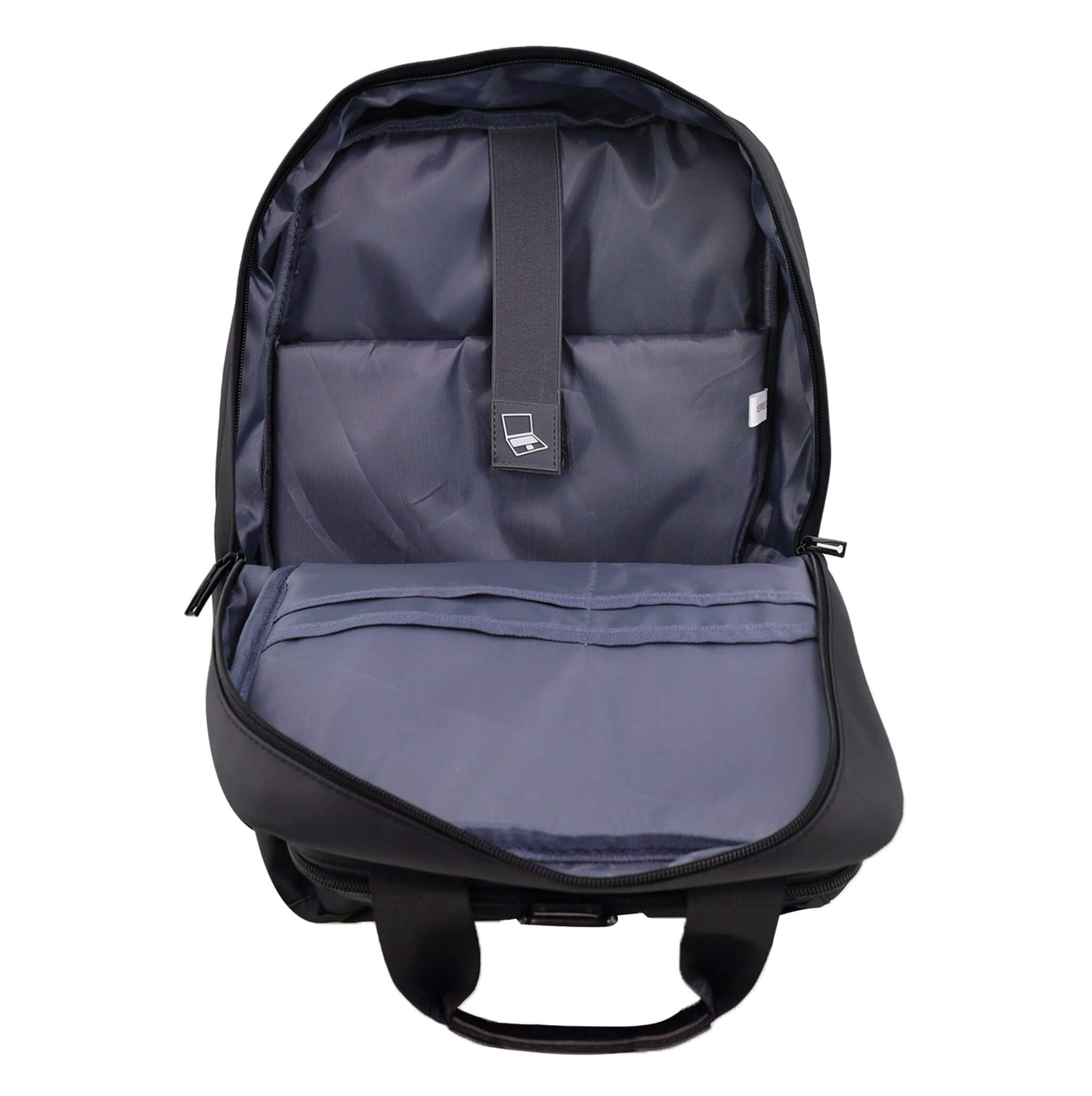 Pierre Cardin Men’s Nylon Work Travel Laptop Backpack In Black