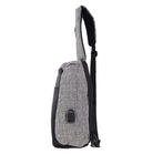 Pierre Cardin grey nylon men’s sling bag