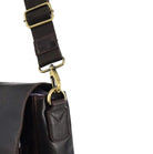Pierre Cardin Men's Leather Messenger/Computer Bag in Chocolate