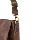 Pierre Cardin Men's Leather Refined Messenger/Computer Bag in Cognac