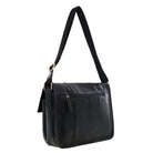 Pierre Cardin Men's Leather Messenger/Laptop Bag in Black