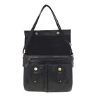 Pierre Cardin Men's Leather Messenger/Laptop Bag in Black