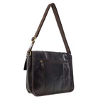 Pierre Cardin Men's Leather Messenger/Laptop Bag in Chocolate
