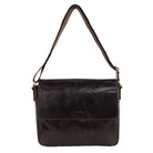 Pierre Cardin Classic Leather Messenger/Laptop Bag in Chocolate