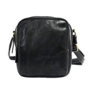 Pierre Cardin Men's Leather Crossbody Bag in Black