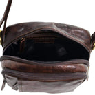 Pierre Cardin Men's Leather Crossbody Bag in Chocolate