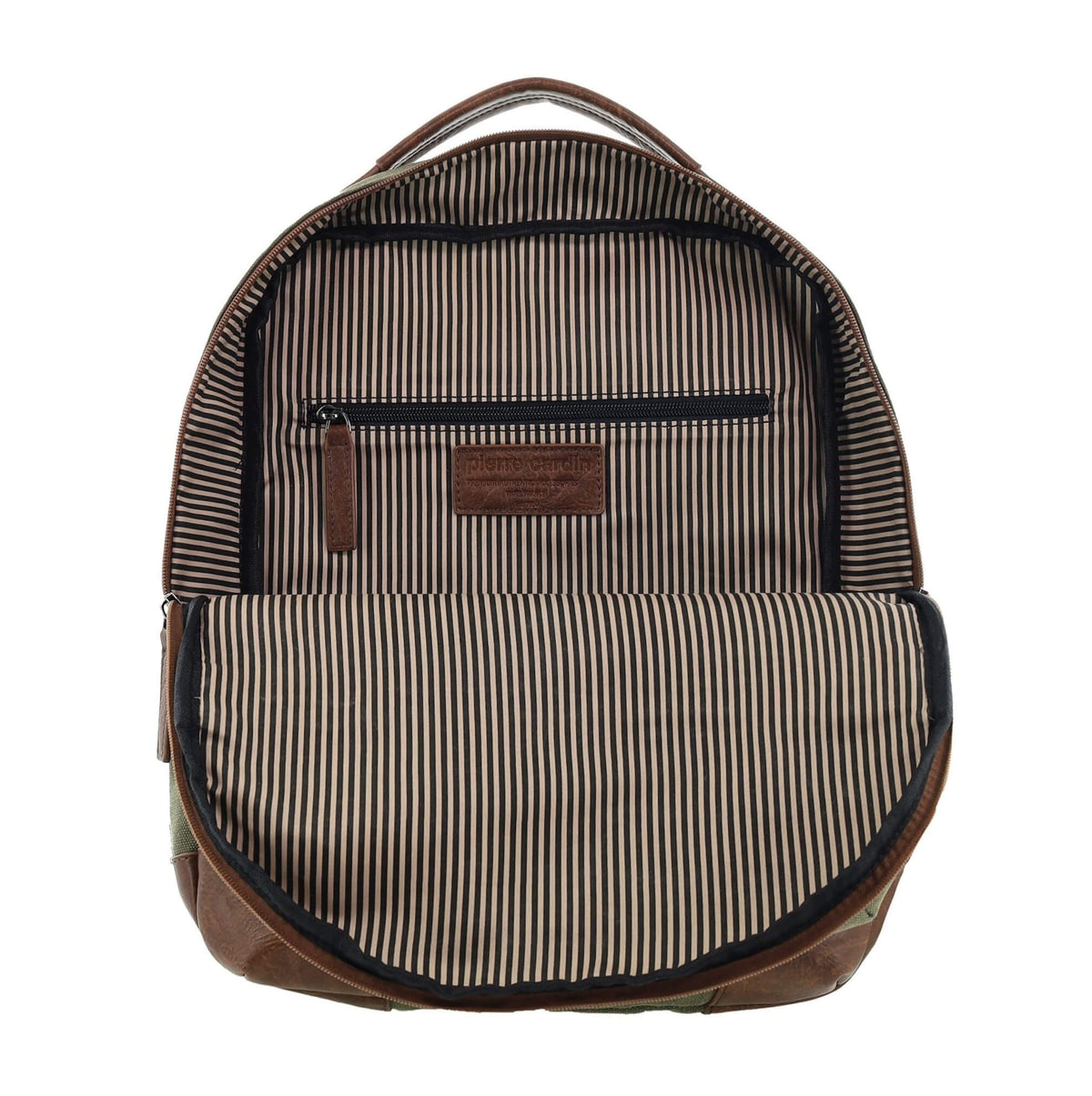 Pierre Cardin Canvas Backpack in Brown