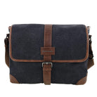 Pierre Cardin Canvas Messenger Bag in Black