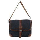 Pierre Cardin Canvas Messenger Bag in Black