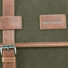 Pierre Cardin Canvas Laptop Satchel in Brown