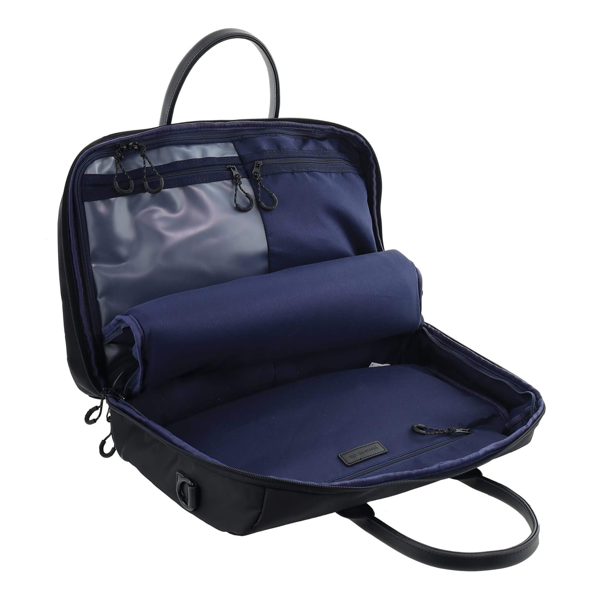 Pierre Cardin Luxe Nylon Carry-On Bag In Black