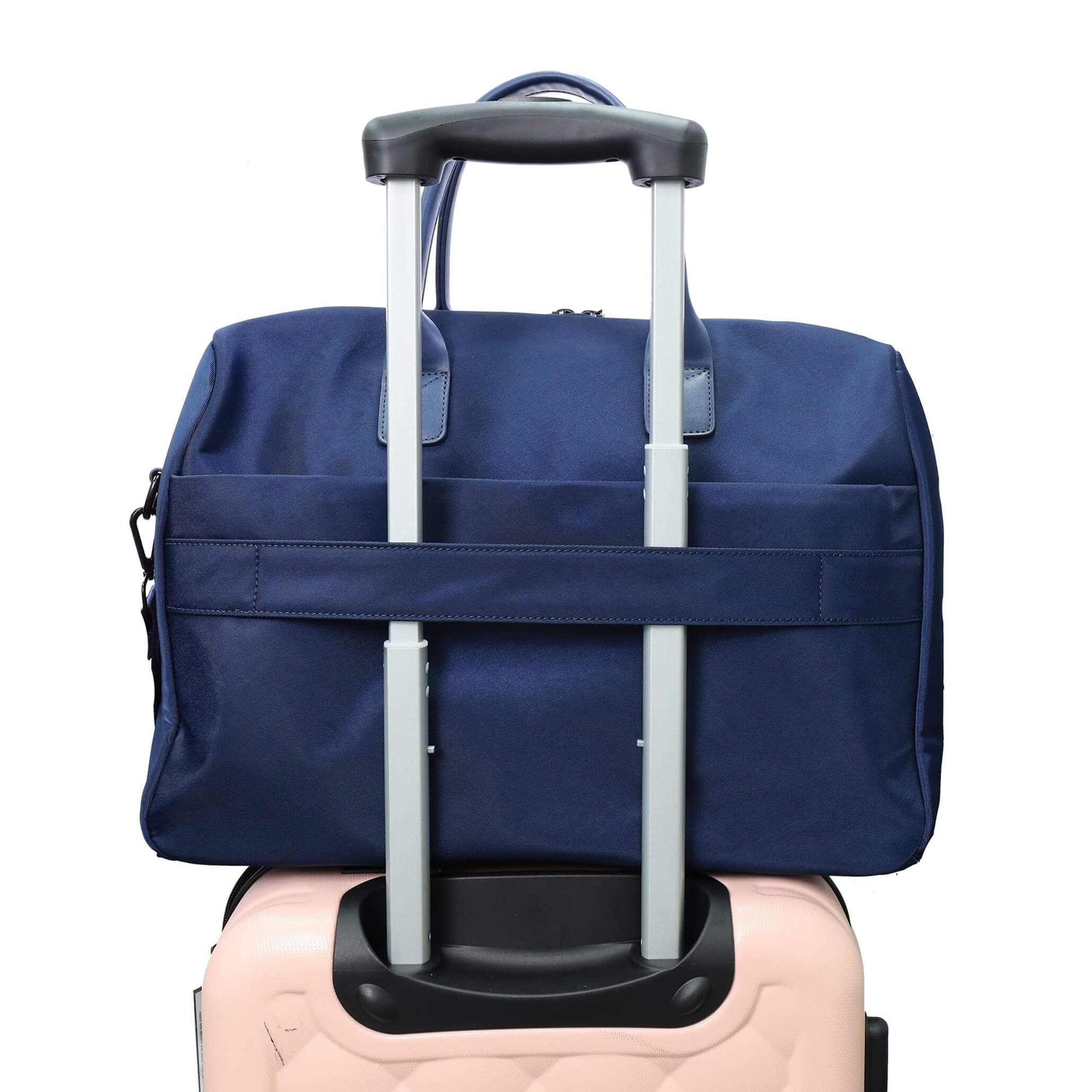 Pierre Cardin Luxe Nylon Carry-On Bag In Navy
