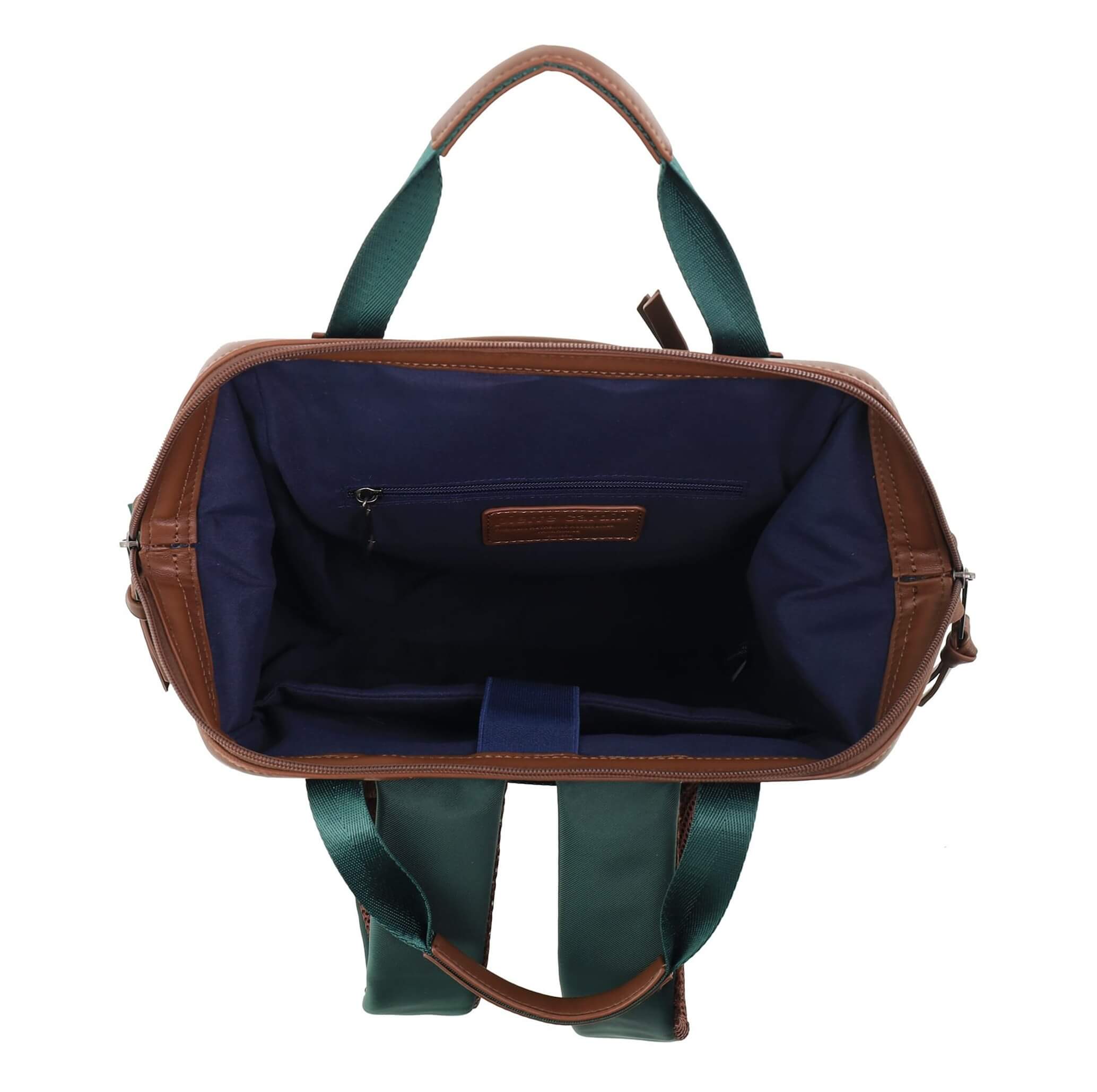 Pierre Cardin Two-tone Lite Backpack in Olive