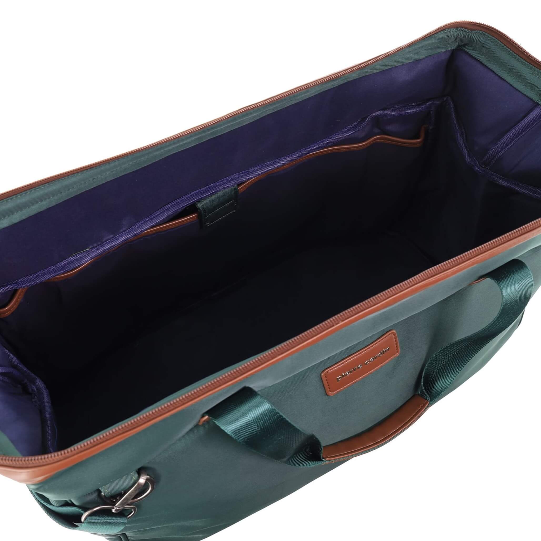 Pierre Cardin Nylon Euro Overnighter Carry-On In Olive