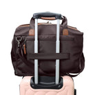 Pierre Cardin Nylon Euro Overnighter Carry-On In Chocolate