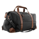 Pierre Cardin Nylon 2-Tone Lite Overnight Bag in Black