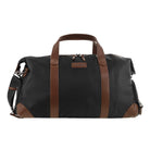 Pierre Cardin Nylon 2-Tone Lite Overnight Bag in Black