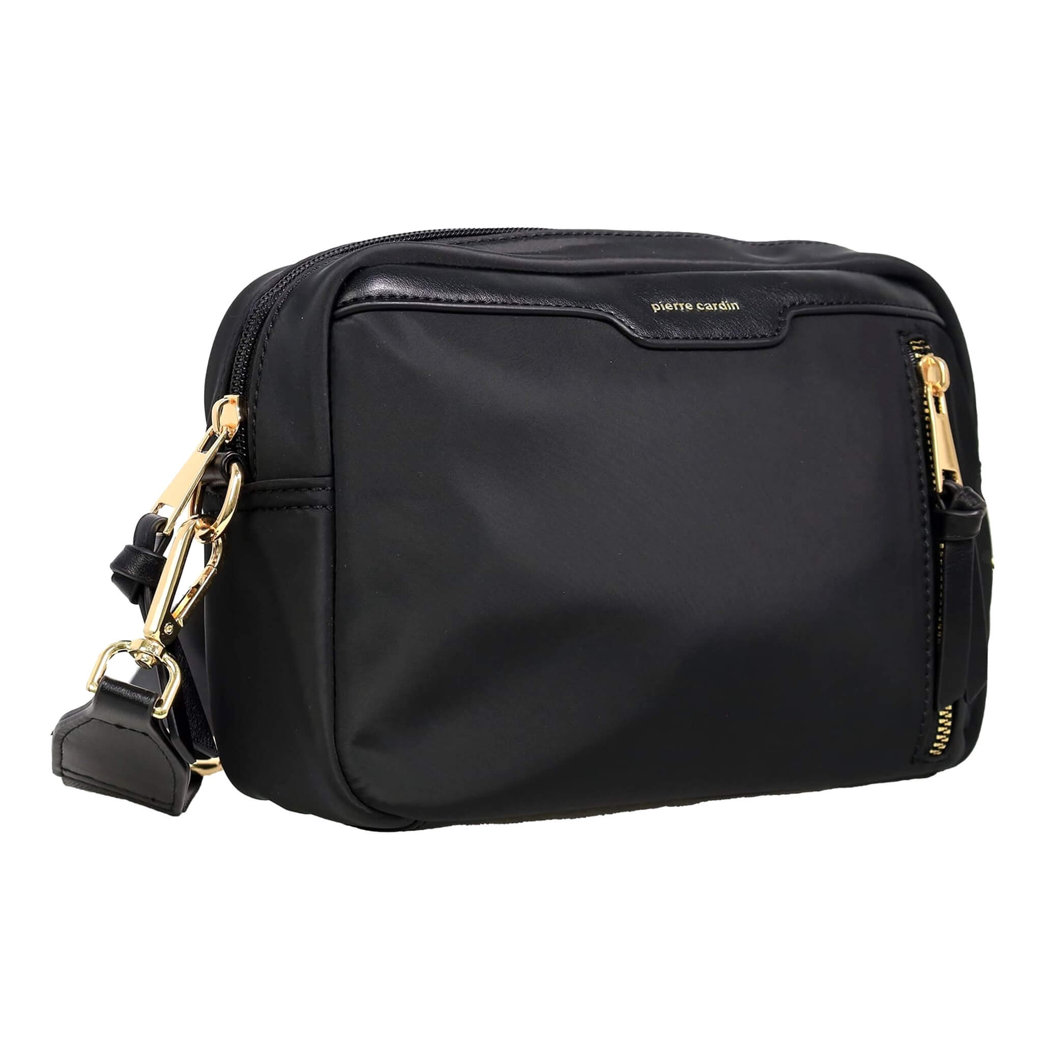 Pierre Cardin Monaco Nylon Everyday Bag in Black