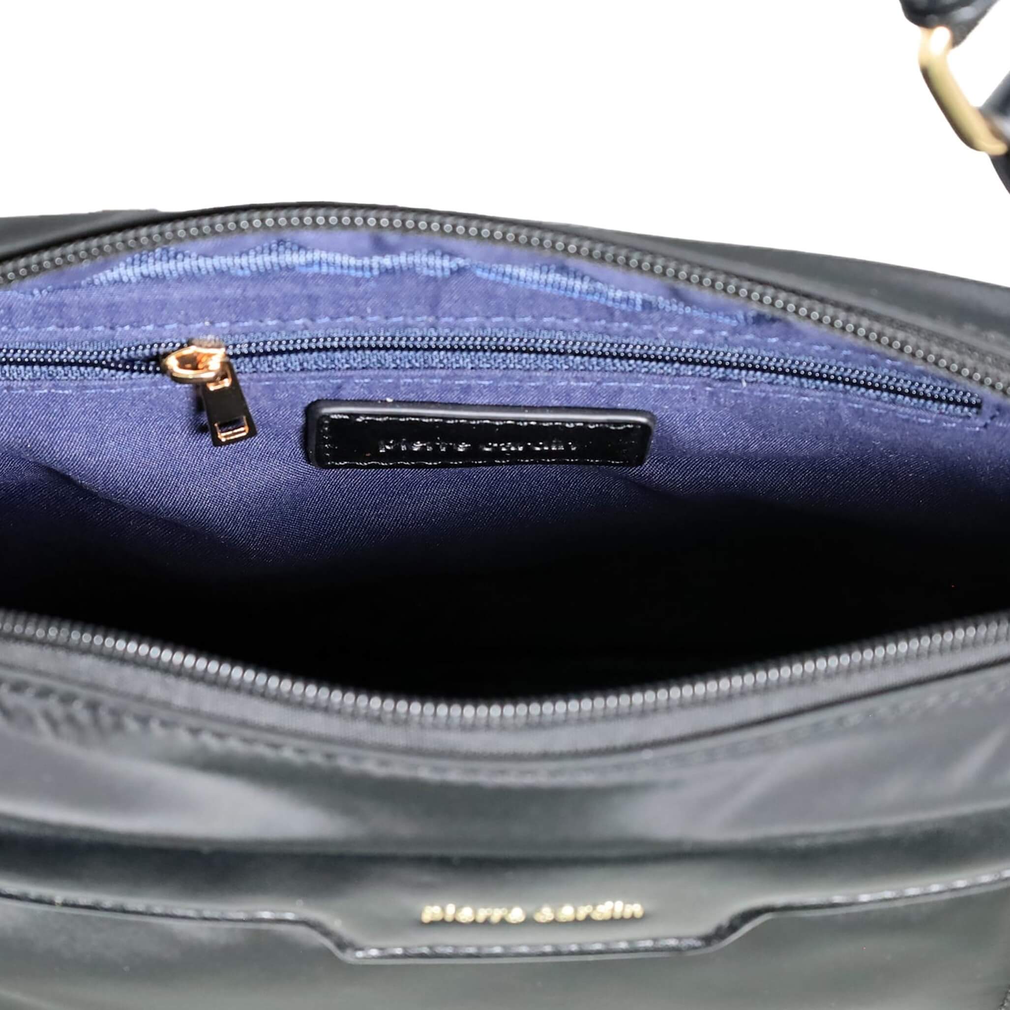 Pierre Cardin Monaco Nylon Everyday Bag in Black