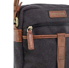 Pierre Cardin Canvas Crossbody Bag in Black