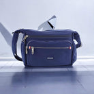 Pierre Cardin RFID Anti-Theft Nylon Crossbody Bag In Navy
