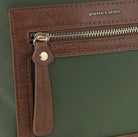 Pierre Cardin RFID Nylon Lightweight Crossbody Bag In Olive