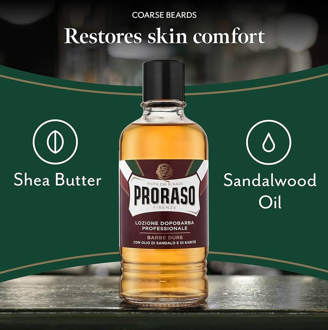 PRORASO Sandalwood and Shea Aftershave Lotion