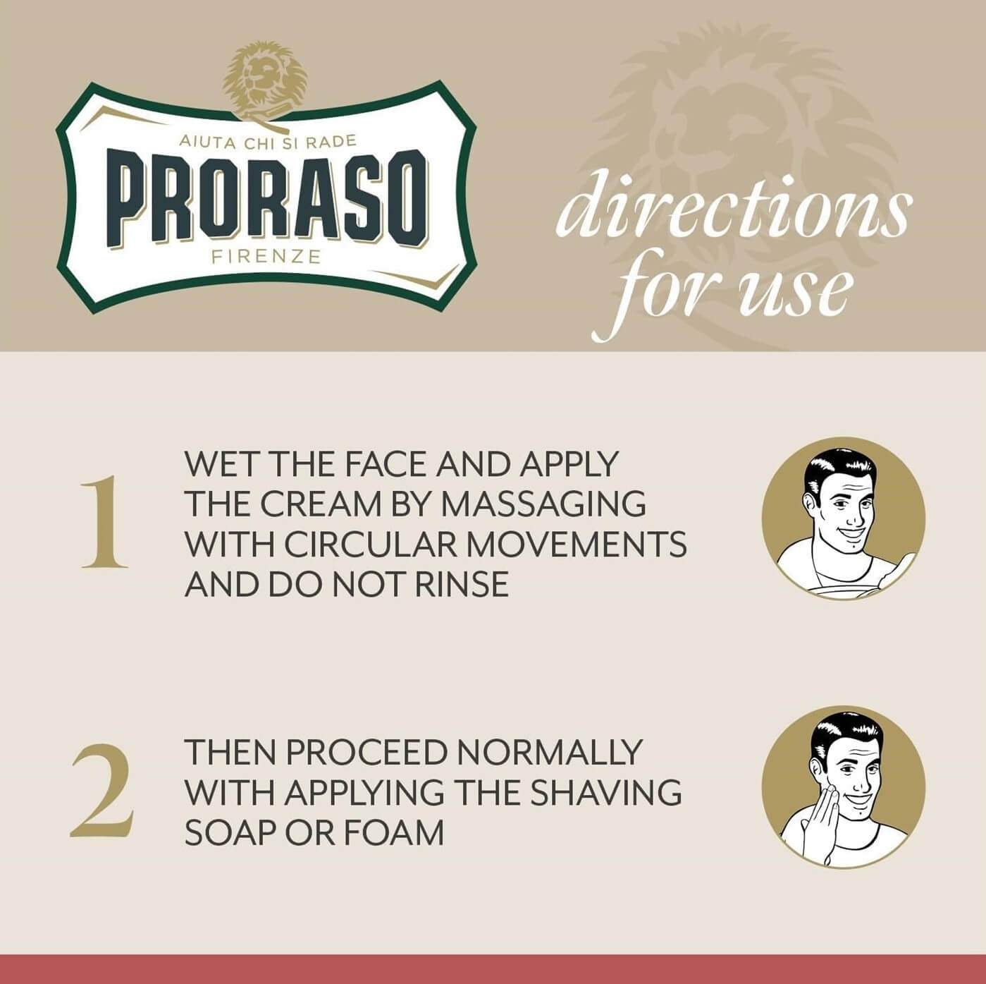 PRORASO Pre/After Shave Cream Protects and Moisturisers 