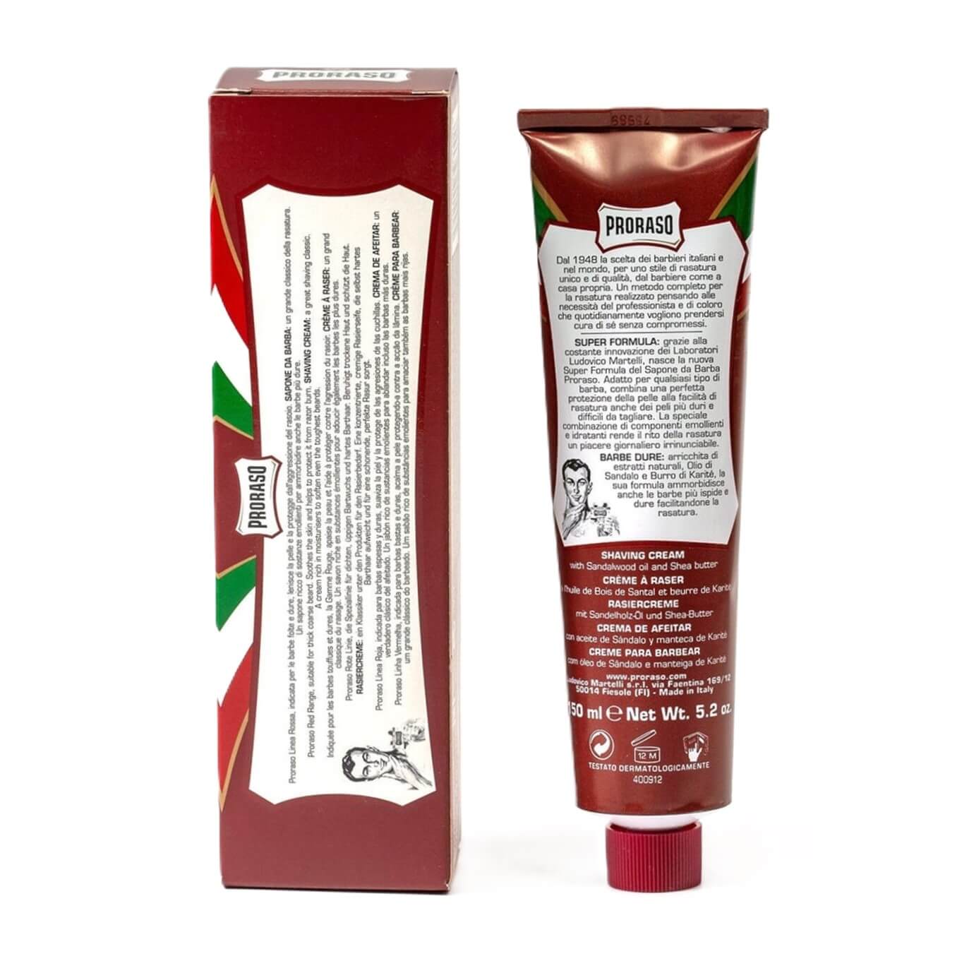 PRORASO Shave Cream for Coarse Beards