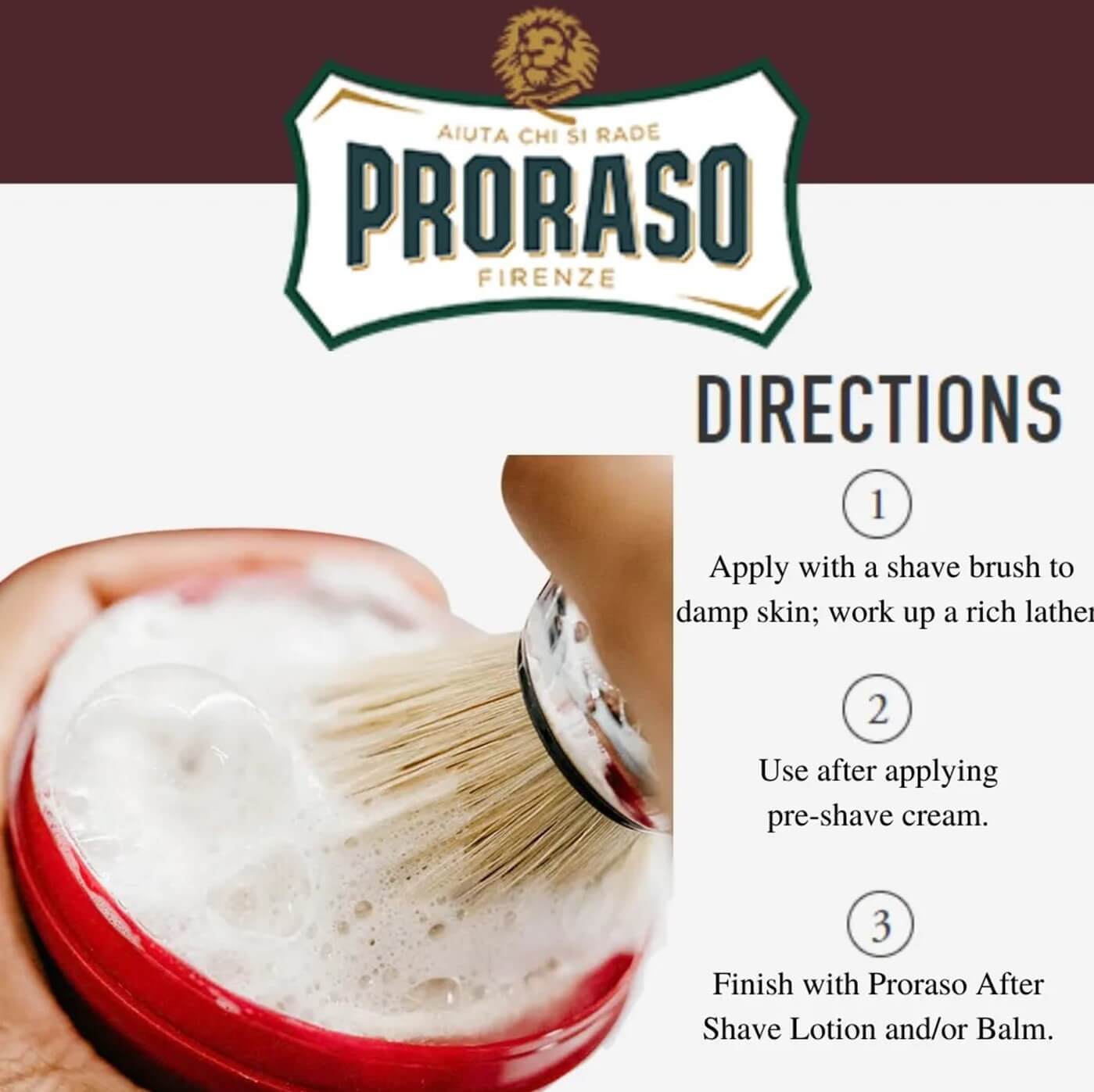 PRORASO Shave Soap for Coarse Beards 