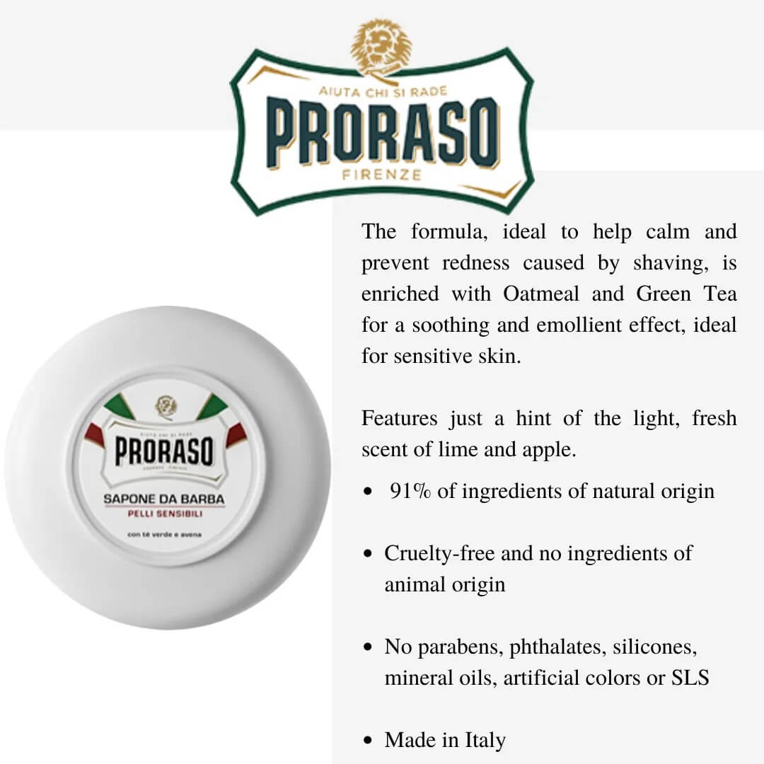 PRORASO Shave Soap for Sensitive Skin 