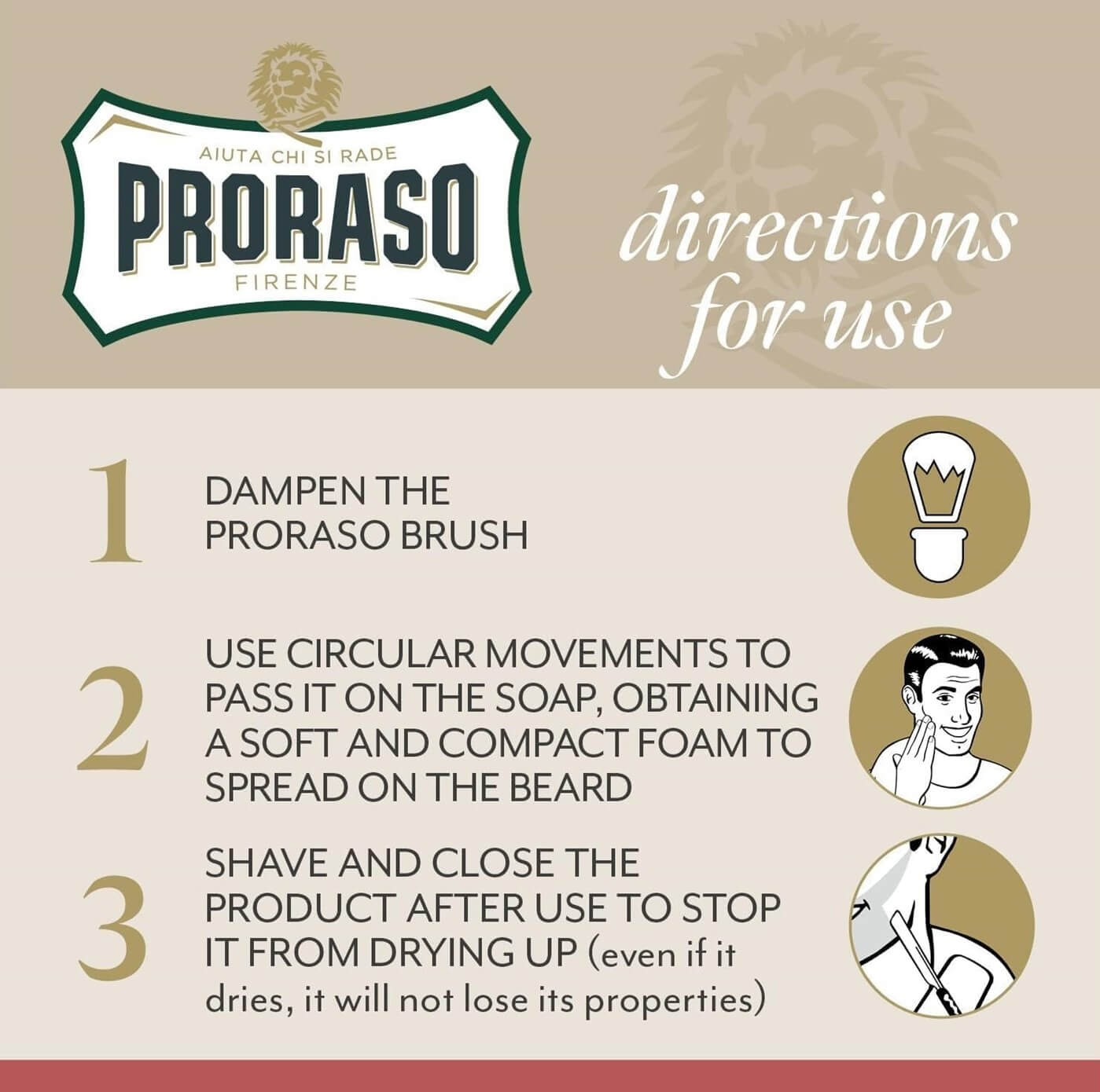 Directions for Shaving