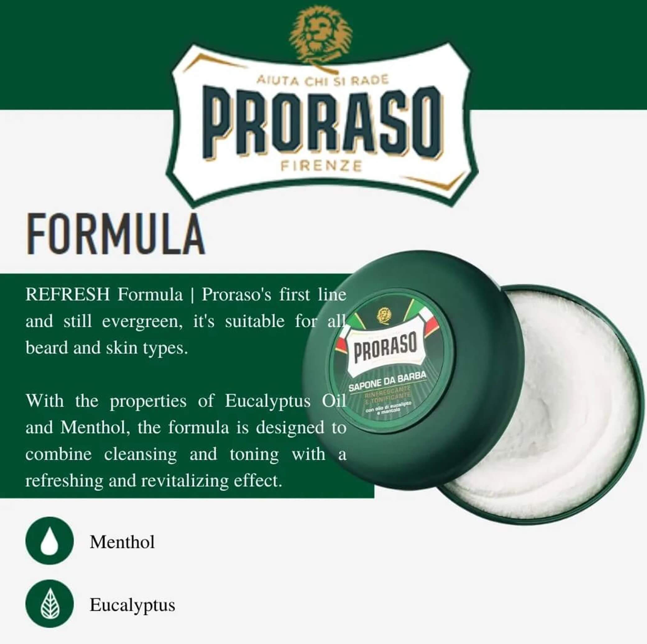 Comoy 3-Piece Shave Set + Hydrating Proraso Soap