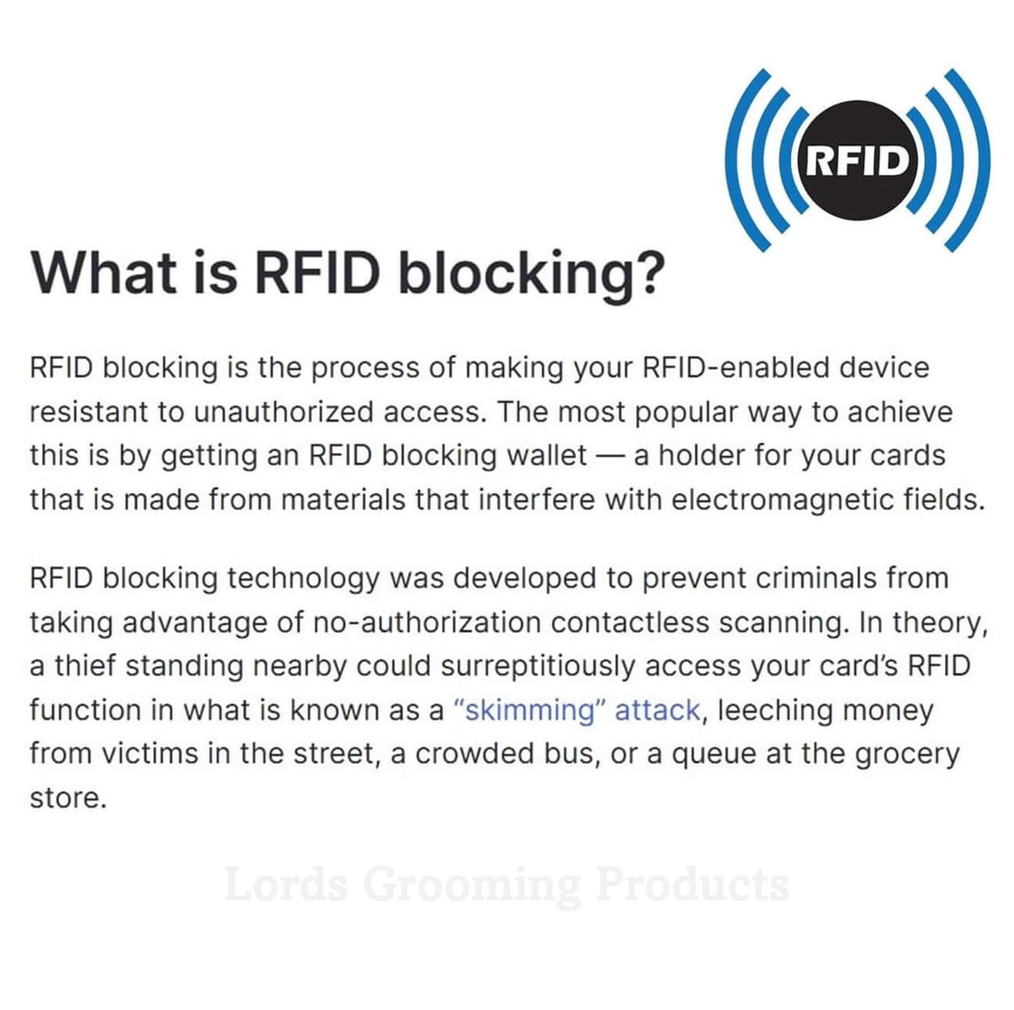 RFID Blocking Explaination