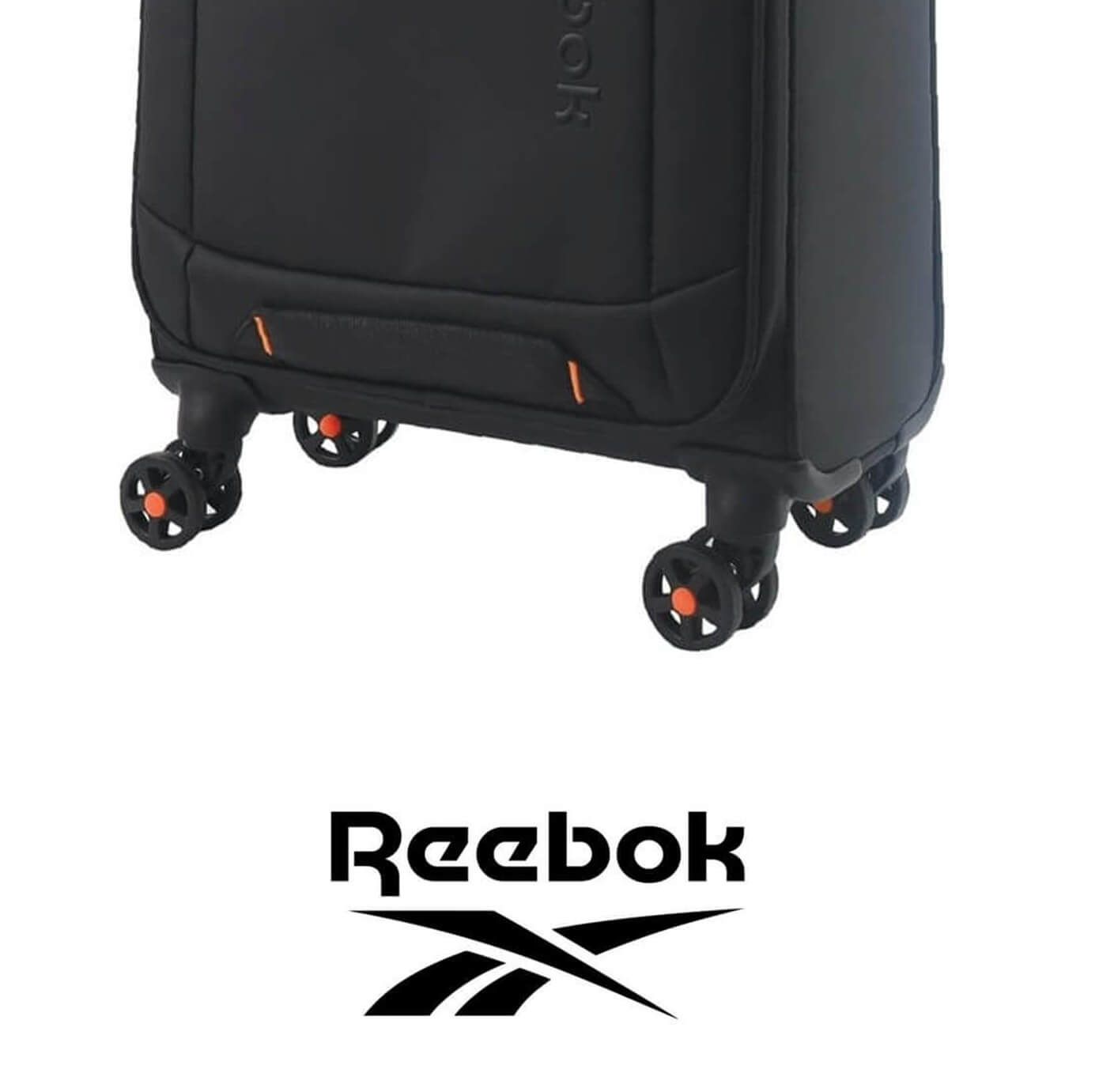 REEBOK PRO 54cm CABIN Leather Film Soft Shell Case in Black