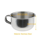 Stainless Steel Shave Bowl with Handle